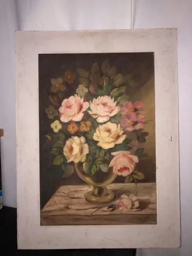 Quadro vintage assinado no estado