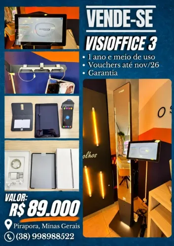 VISIOFFICE 3 PRETO EM EXCELENTE ESTADO - CONDIÇÃO ÚNICA