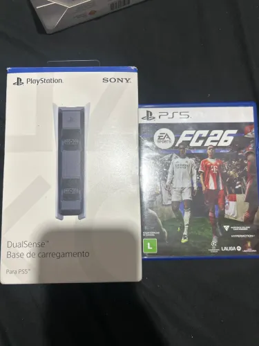 BASE CARREGADOR SONY E MIDIA FISICA FC26
