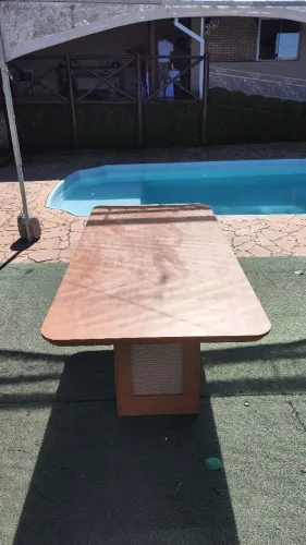 Mesa de jantar Carolina 180cm tampo de MDF