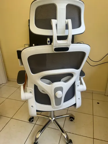 Cadeira Ergonômica, com apoio de lombar e escoro de cabeça