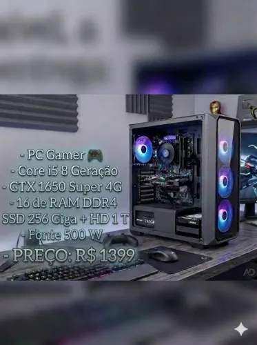 Computador Gamer i5 + 1660 4giga super