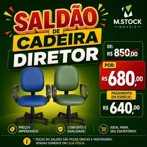 cadeira diretor com braço