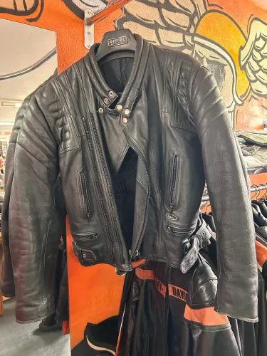 Jaqueta e Calça Couro Moto