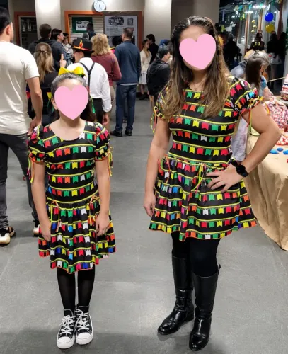 Vestido junino mãe e filha