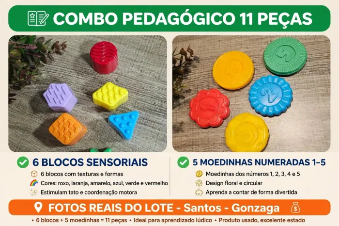 COMBO PEDAGÓGICO ( 11 PEÇAS )