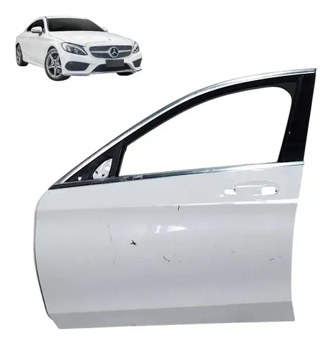 Porta Mercedes Benz C200 2015 A 2019 Dianteira Esquerda Dianteira Esquerdo Branco