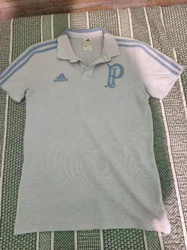 Camisa Palmeiras Polo "Felipão" 2018/2019 - Azul Claro - Tamanho P