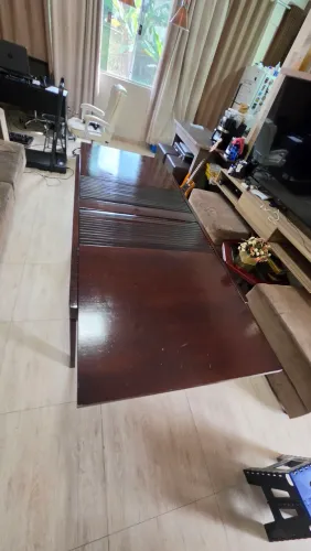 Mesa de Jantar Retrátil Extensível Madeira Maciça