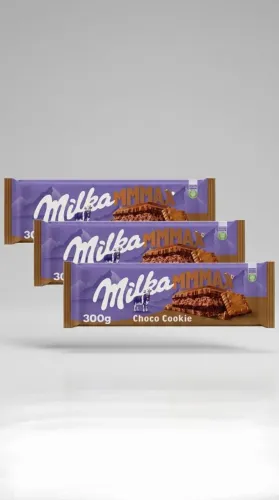 Kit 3 barra de chocolate Milka