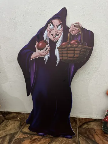 Display de chão bruxa da Branca de Neve 90 cm