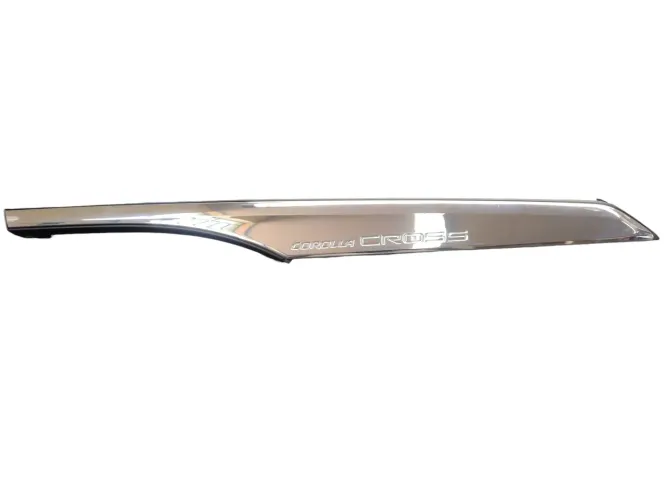 Friso Cromado T.e Superior Carroceria Corolla Cross 2022 Preto