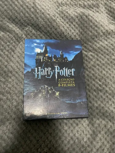 boxe de filmes harry potter e cofre de moedas 