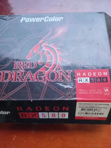 Placa de Vídeo PowerColor Radeon rx580 Red Dragon