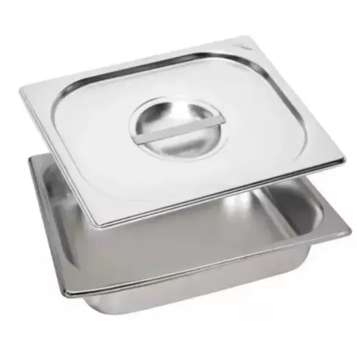 19 Cubas Gastronômicas inox de 1/2 x 100 com tampa