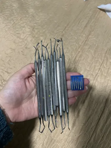 Kit Espátula e Calcador para Dentística 6 Peças