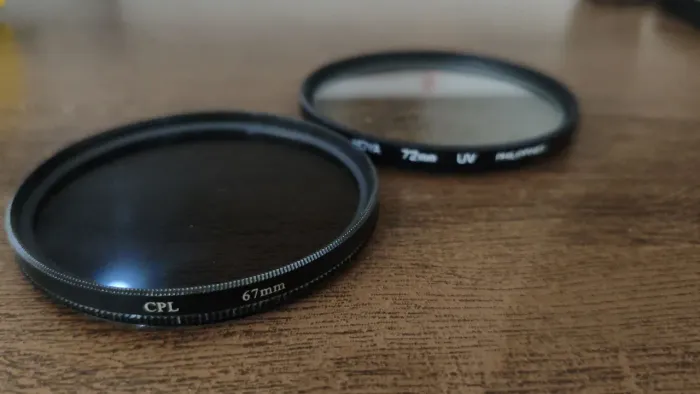 Filtros para Lente Fotográfica: Hoya UV 72mm + CPL Polarizador 67mm