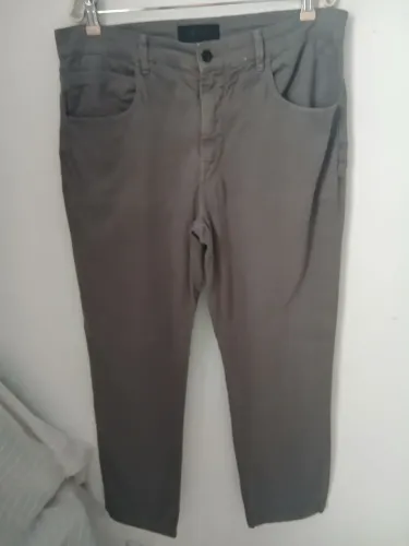 CALÇA MASCULINA DE SARJA VR COLLEZIONI CINZA TAMANHO 44