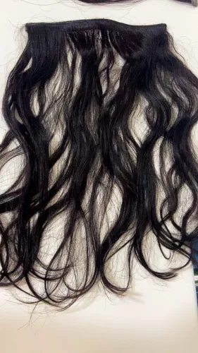 Cabelo humano em fita adesiva