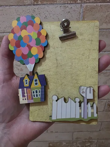 Mini prancheta quadro Up altas aventuras pixar disney