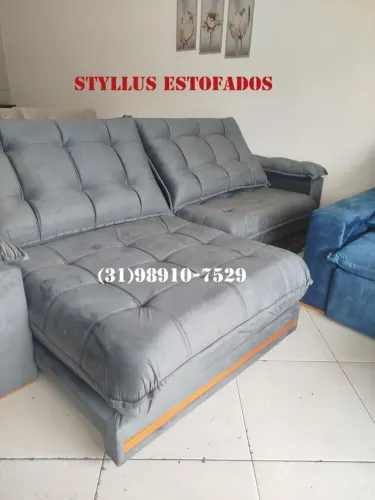 Sofá retrátil com molas ensacadas de luxo