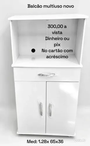 Balcão para forno e microondas novo