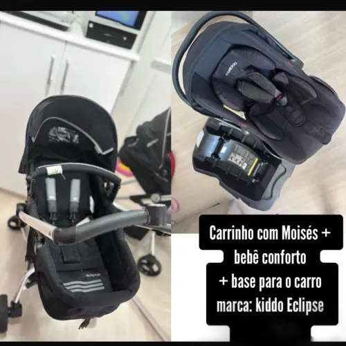 Carrinho Kiddo Eclipse com base para carro