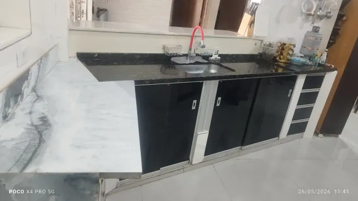 Fechamento de pia com pocelanato