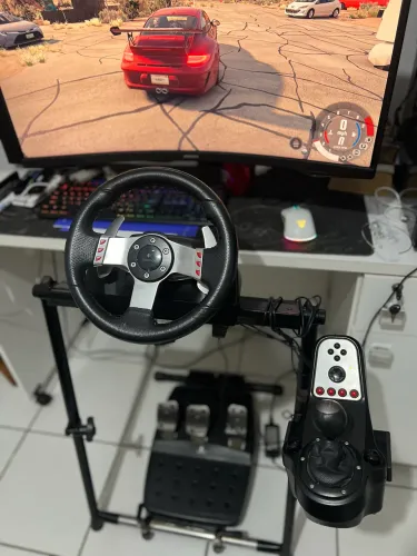 Logitech G27 Completo + Câmbio H + Suporte Cockpit