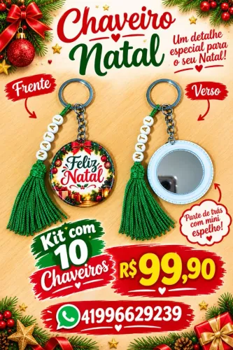 KIT CHAVEIRO NATALINO
