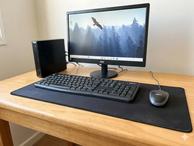 Computador Completo Login Intel Core i5 11ª Ger, 8GB RAM, SSD 256GB NVMe + Monitor AOC