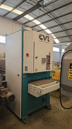 Lixadeira de Banda CVL Máquinas 2 Cabeças | Industrial para Madeira