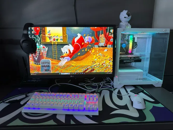 PC Gamer Completo White Edition - RTX 3050 + i5 10ª Ger + 16GB RAM - Estado de Novo