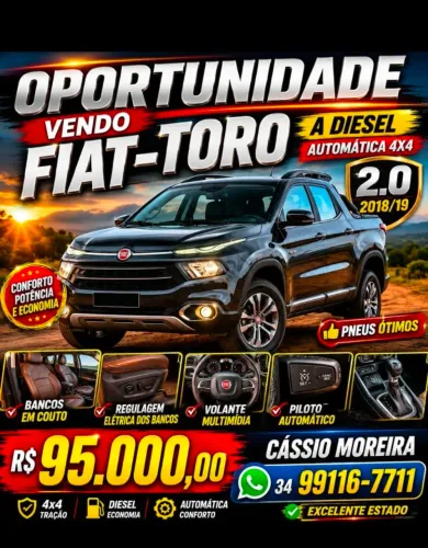 Fiat Toro Volcano 2.0 16V 4X4 TB Diesel Aut. 2019