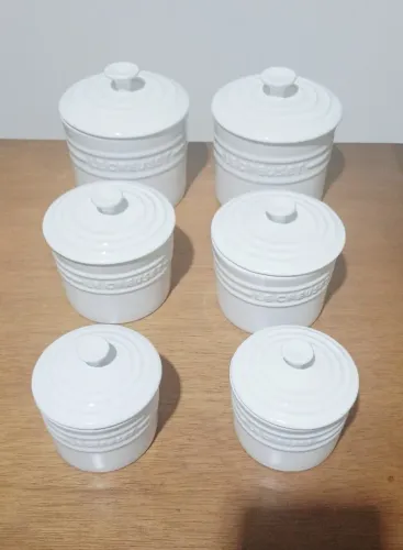 Jogo Porta Condimentos Brancos Le Creuset
