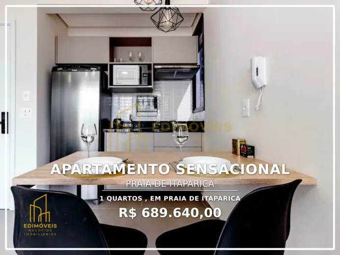 Apartamento quarto e sala em Praia de Itaparica | Ideal para morar ou investir