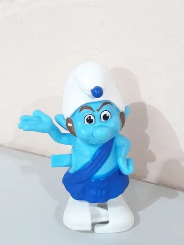 Lote com 3 bonecos coleção Smurfs Mcdonalds