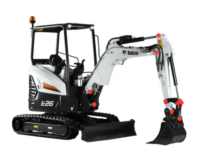 Locação Mini Escavadeira Bobcat E26 e carregadeiras
