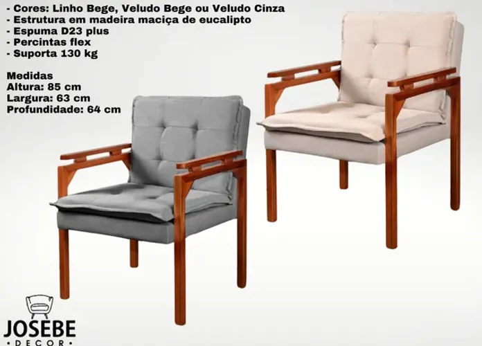 Poltrona Decorativa Jasmim tt65