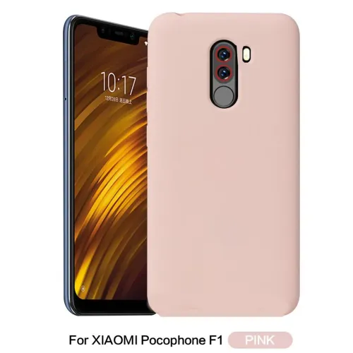 Capinha de Silicone Rosa claro para Xiaomi Pocophone F1