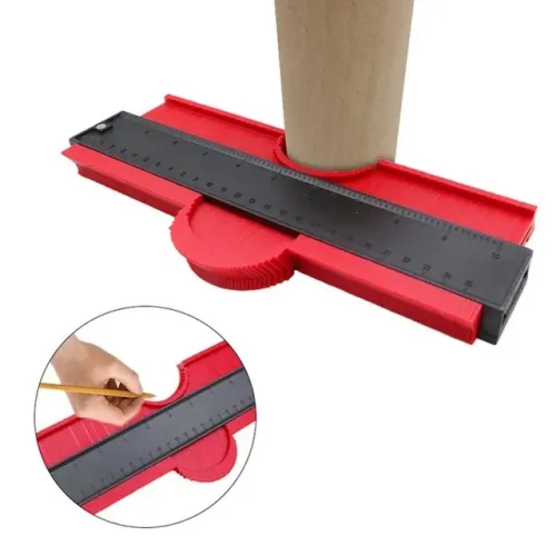 Copiador de Contornos Ângulos Gabarito 25cm para Cerâmica Porcelanato Madeira etc