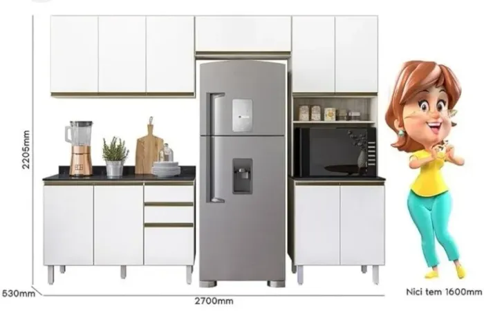 Promoção Cozinha Completa 100% MDF - 26/10