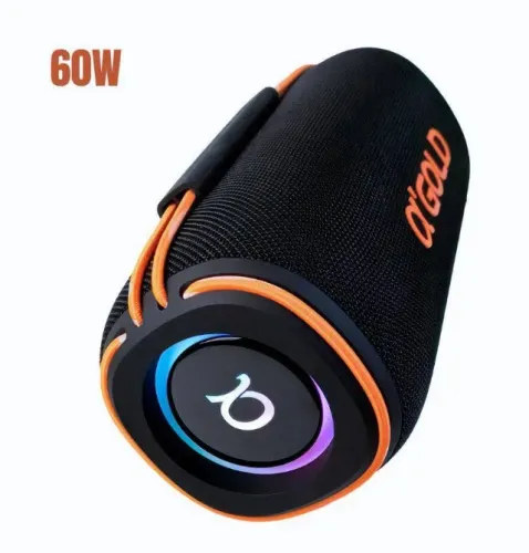 Caixa De Som Bluetooth Estéreo RGB Portátil Gold-Pro 60w