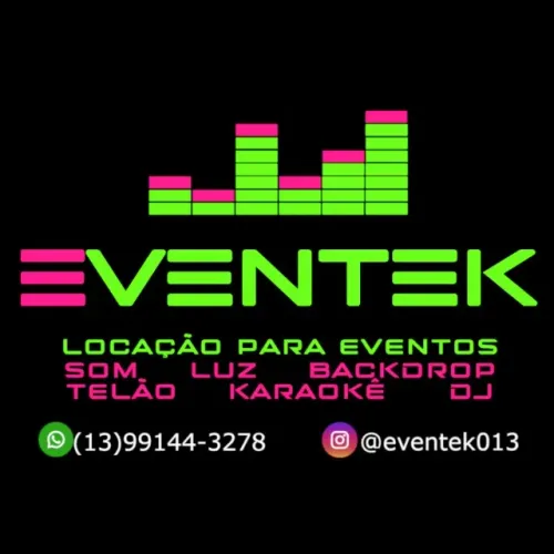 Som, Iluminação, Telão e DJ para Festas, Palestras e Shows.