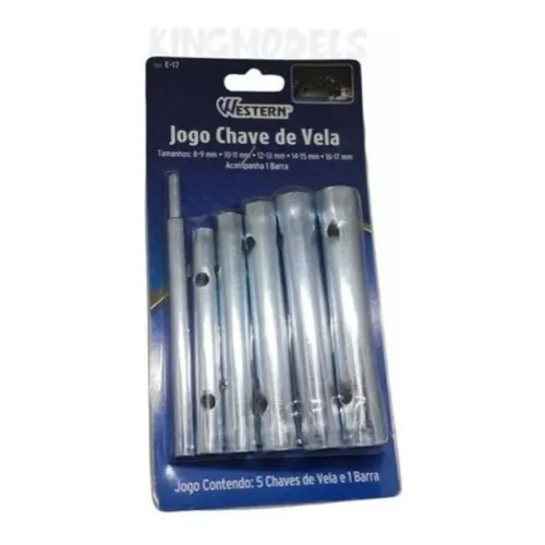 Jogo Chave Para Vela C/5 Pcs + Barra E-17 Western