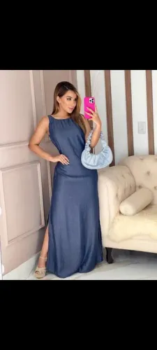 Lindo vestido jeans 
