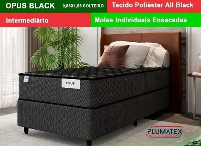 Colchão Solteiro da Plumatex de molas ensacadas
