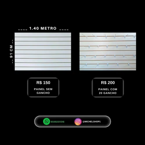 Painel expositor 1.40 metro 