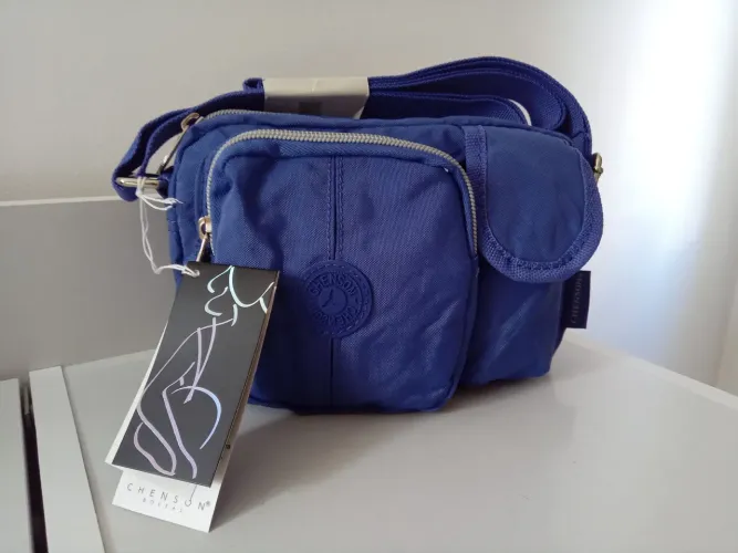 Bolsa chenson,  nova , azul 
