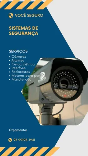 Câmeras, alarmes, cercas elétricas e muito mais